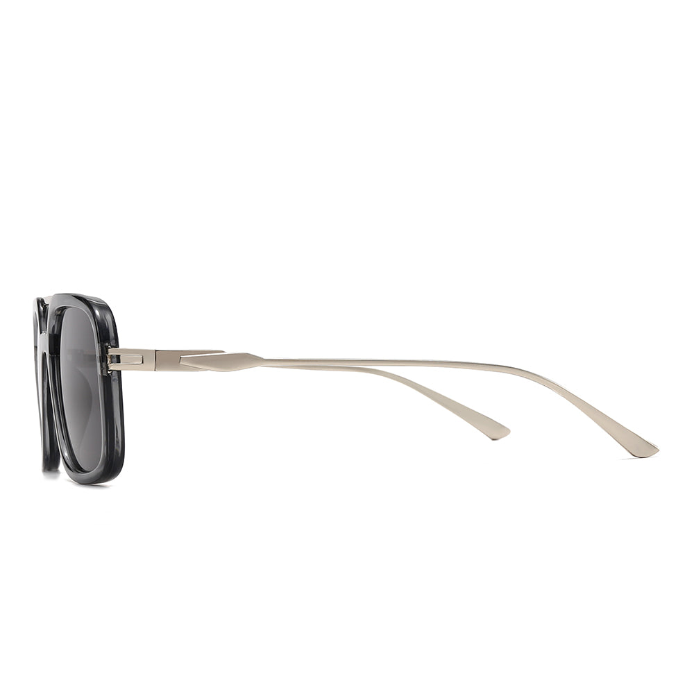 Oversized Square Aviator Tinted Sunglasses