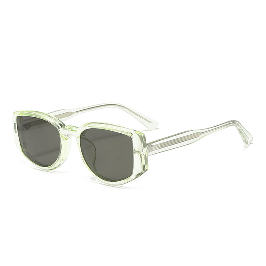 Geek-Chic Acetate Geometric Sunglasses