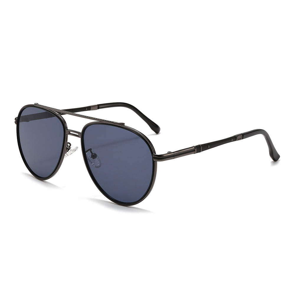 Thin aviator tinted sunglasses