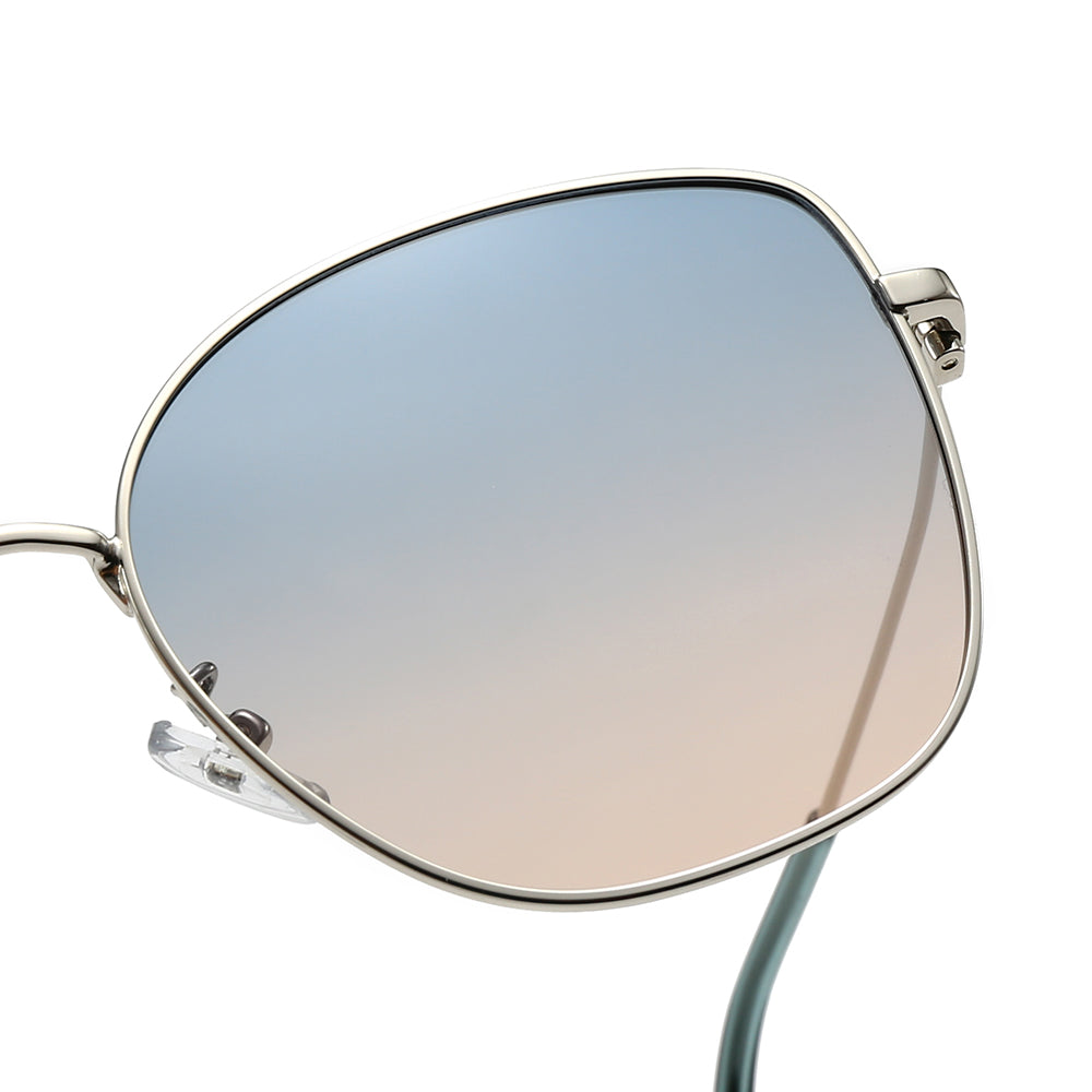 Round Metal-framed sunglasses