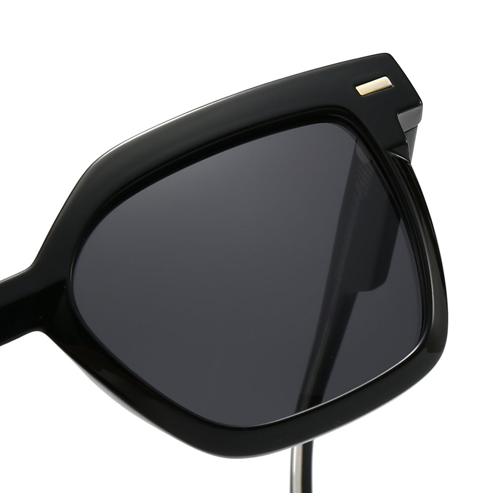 Wide Thick Square Tinted Sunglasses