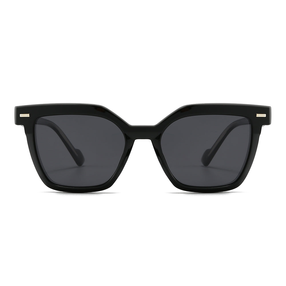 Wide Thick Square Tinted Sunglasses