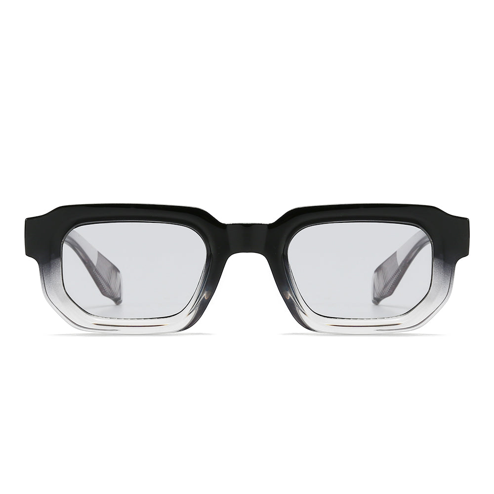 Acetate Rectangle Full-Rim Tinted Sunglasses