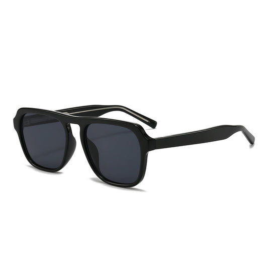 Acetate Aviator Tinted Sunglasses