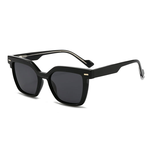 Wide Thick Square Tinted Sunglasses