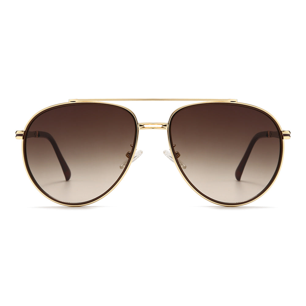 Thin aviator tinted sunglasses