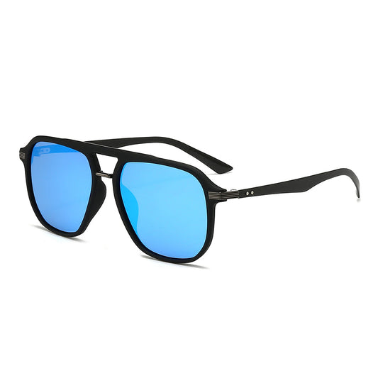 Rectangular polarized oversized mirror driving sunglasses