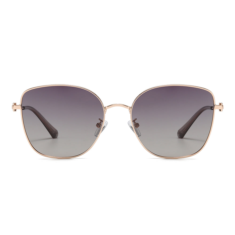 Round Metal-framed sunglasses