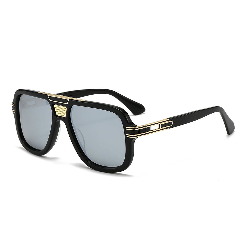 Stylish Aviator Acetate Sunglasses