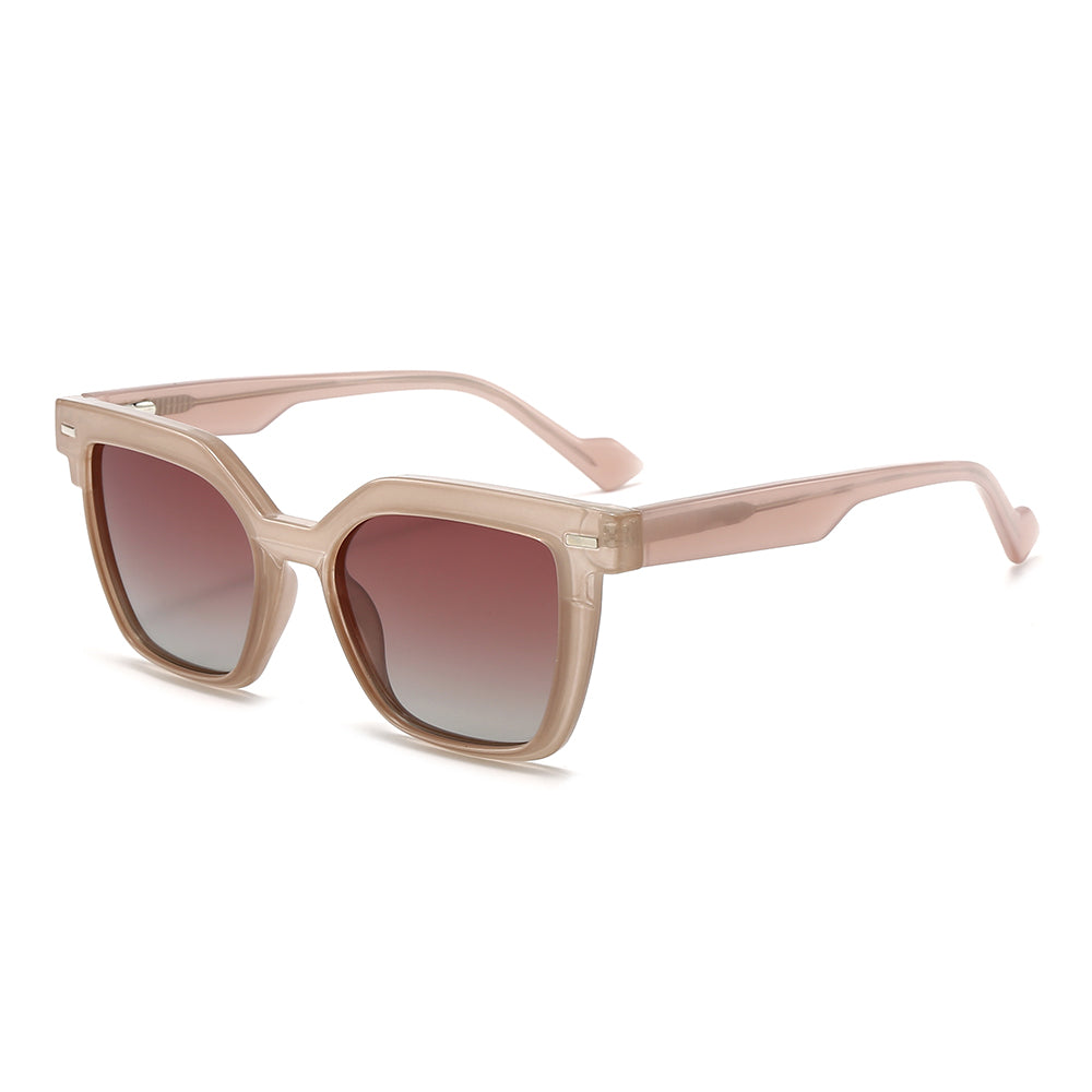 Wide Thick Square Tinted Sunglasses