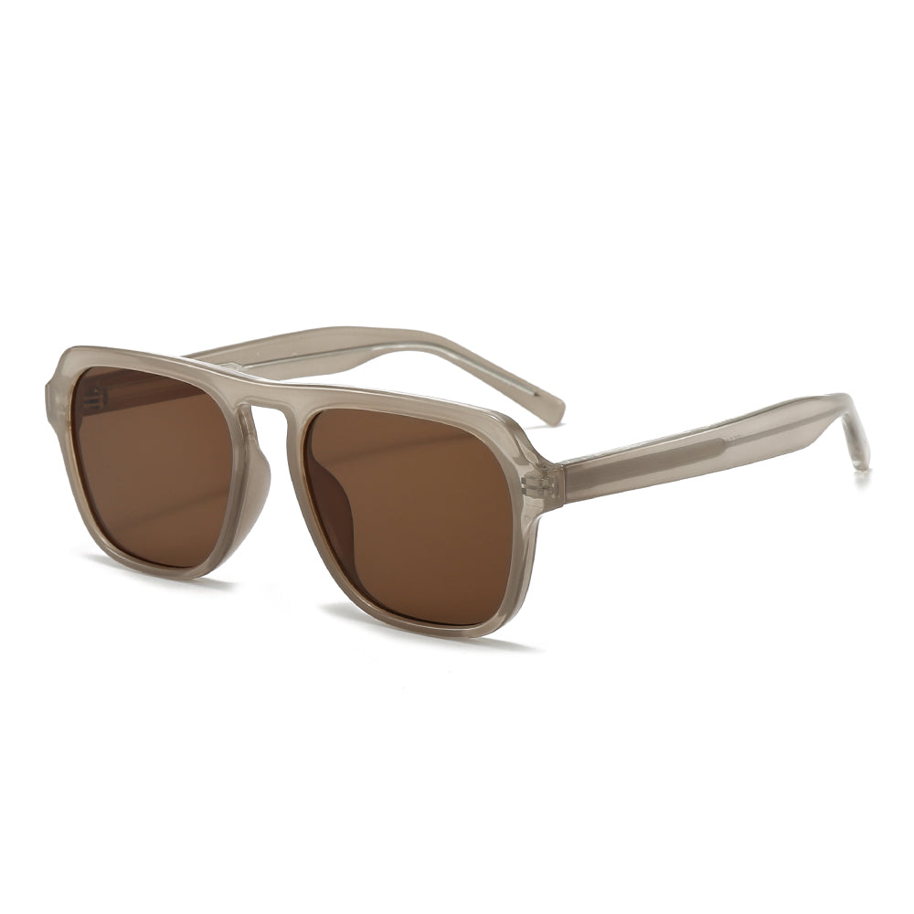 Acetate Aviator Tinted Sunglasses