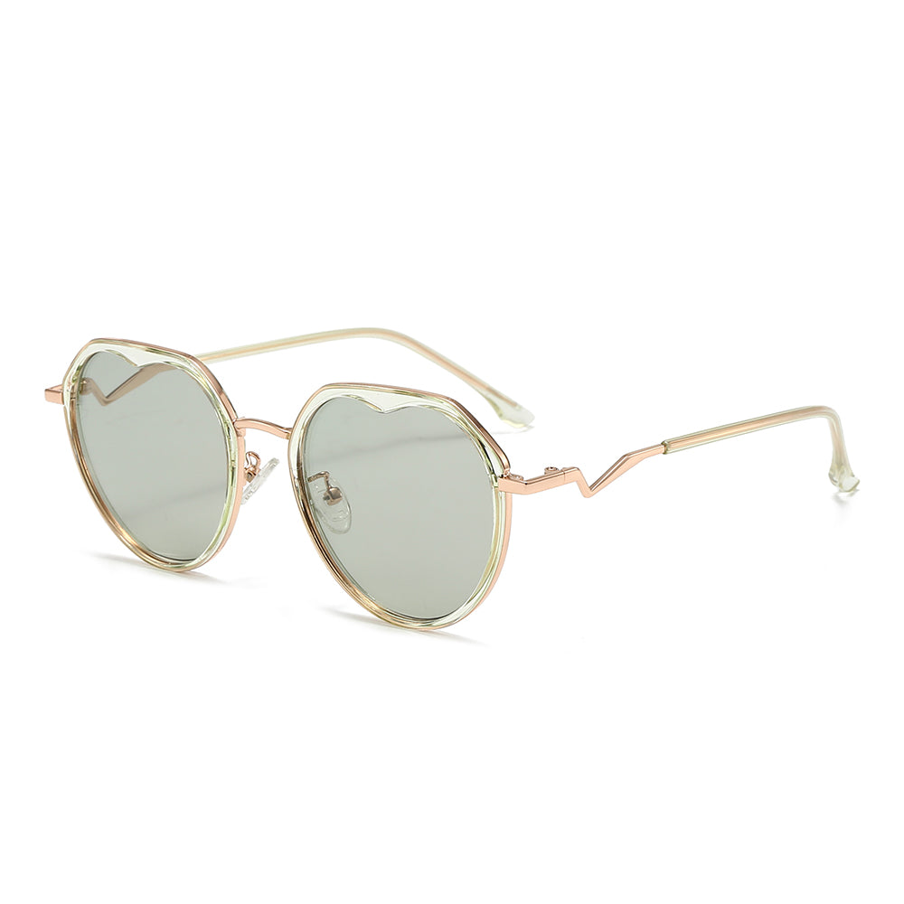 Gradient Lens  Round Sunglasses