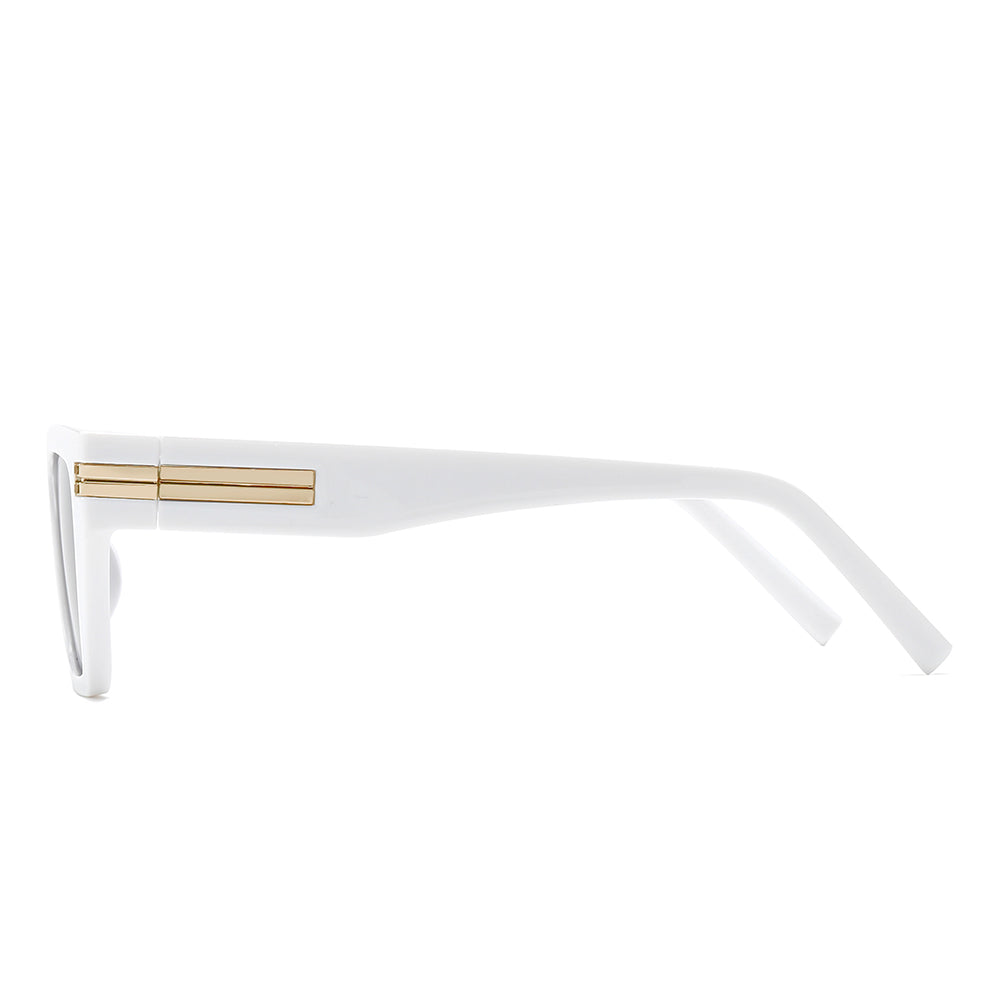 Thick Geek-Chic Geometric Tinted Sunglasses